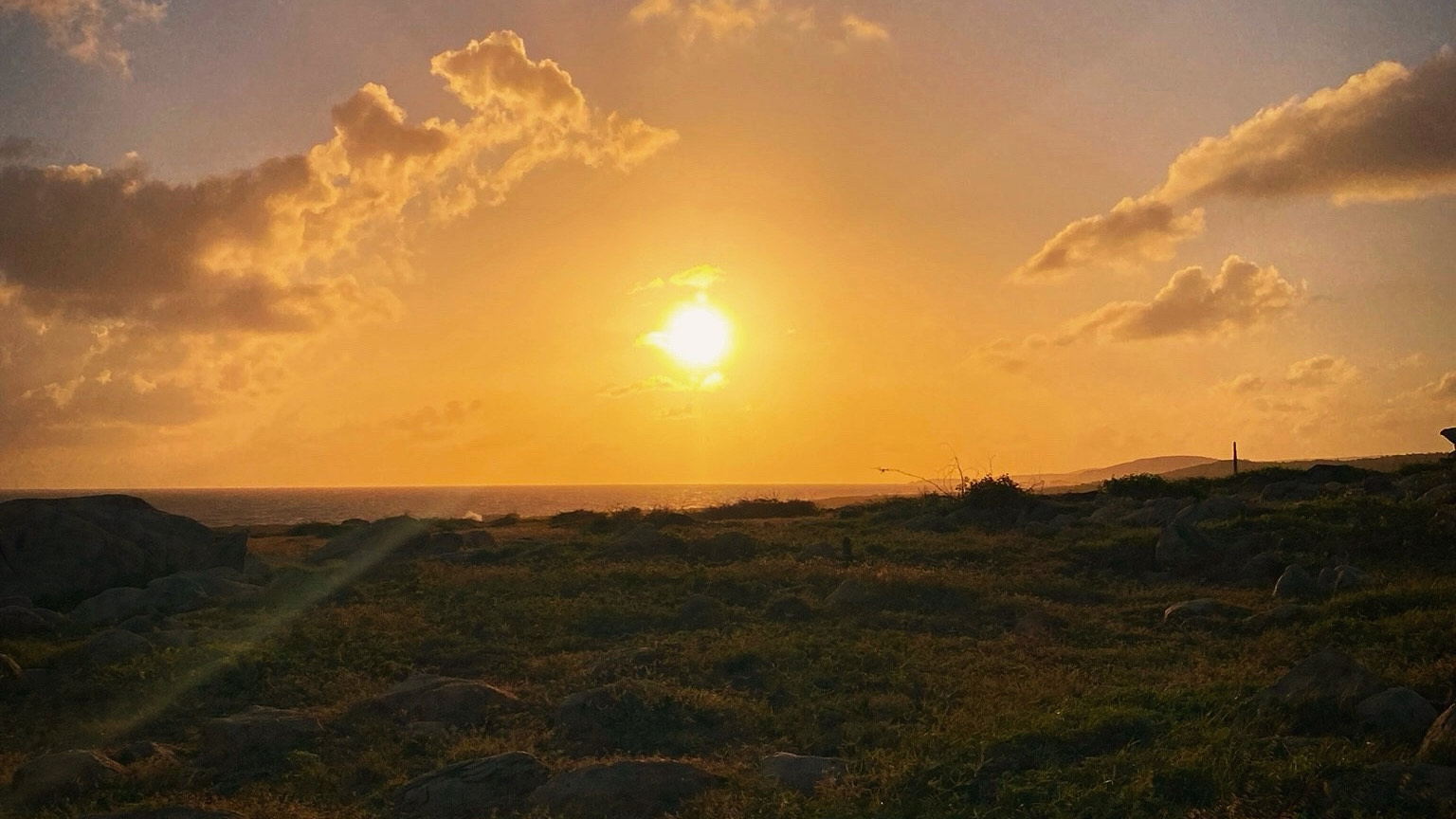 Aruba sunrise: Alto Vista Chapel